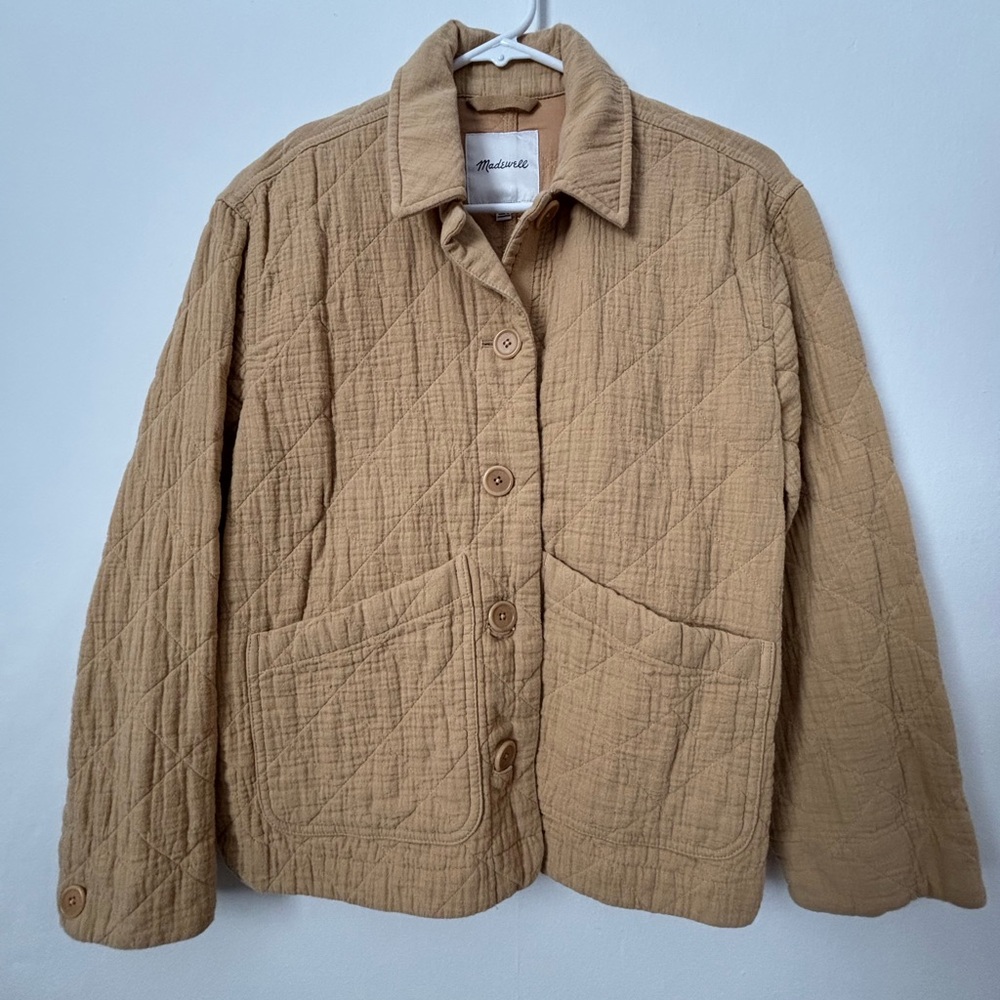 Quilted Lightspun Cropped Shirt-Jacket